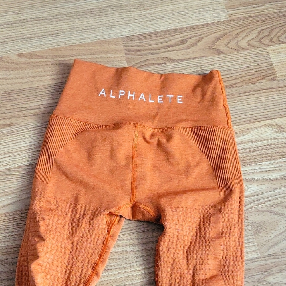 Alphalete halo leggings burnt orange